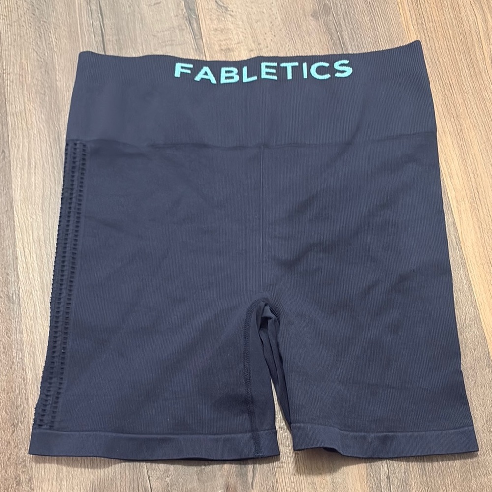 Fabletics |‎ Blue Bike Shorts High Waist Seamless